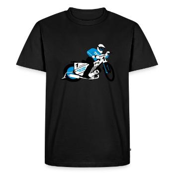speedway - Men's Premium Organic T-Shirt - black - Front - Nico (187cm)