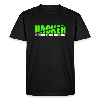 Professionnel de la sécurité des pirates - T-shirt Premium bio Homme - noir - Devant - Nico (187cm)