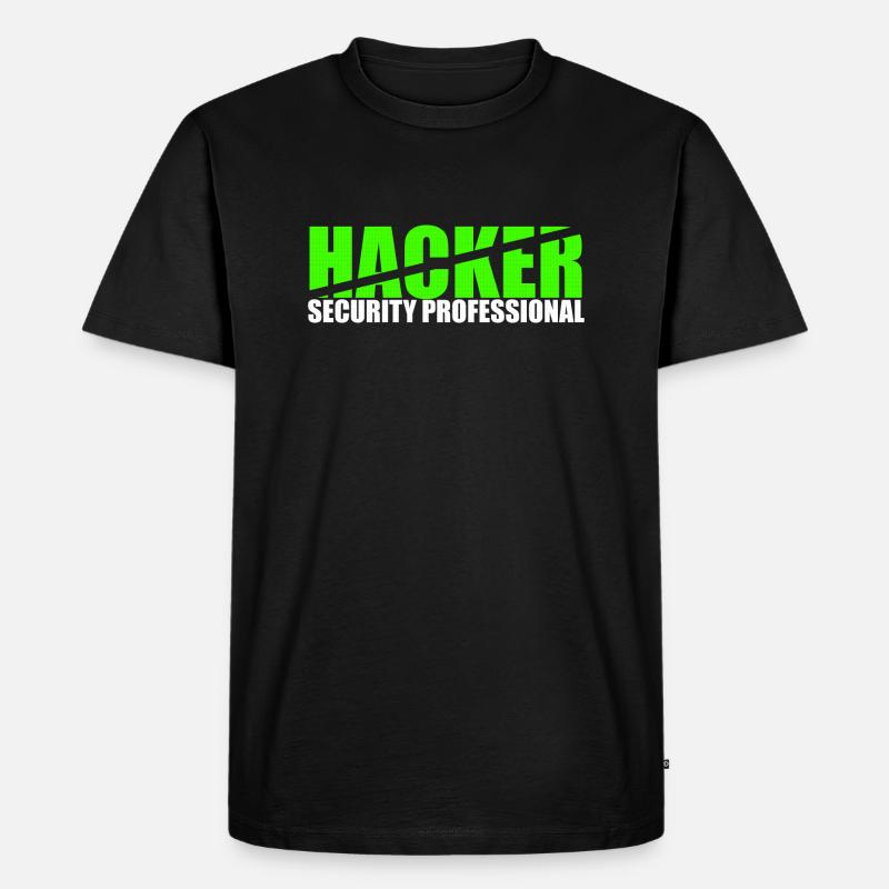 Hacker Security Professional - Men's Premium Organic T-Shirt - black