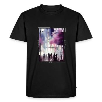 Esthétique streetwear japonaise - T-shirt Premium bio Homme - noir - Devant - Nico (187cm)