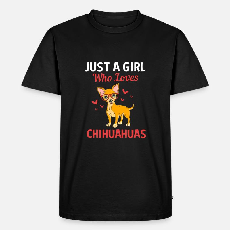 Chihuahua Tochter Mutter - Männer Premium Bio T-Shirt - Schwarz