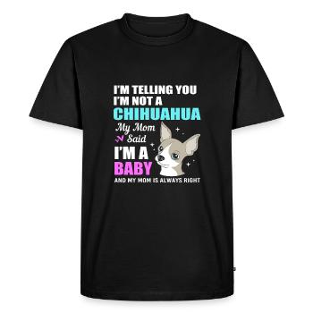 Chihuahua - T-shirt Premium bio Homme - noir - Devant - Nico (187cm)