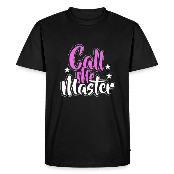 Diplôme de Master Diplôme Université - T-shirt Premium bio Homme - noir - Devant - Nico (187cm)