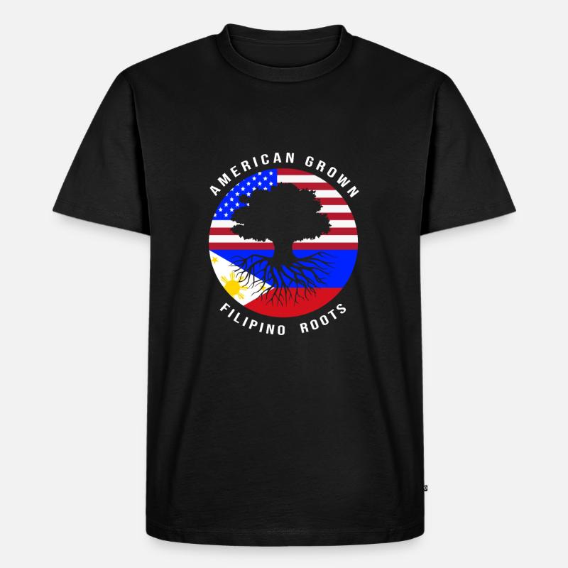 Philippinisch Philippinen - Männer Premium Bio T-Shirt - Schwarz
