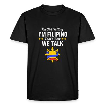 Filipino Philippines - T-shirt Premium bio Homme - noir - Devant - Nico (187cm)