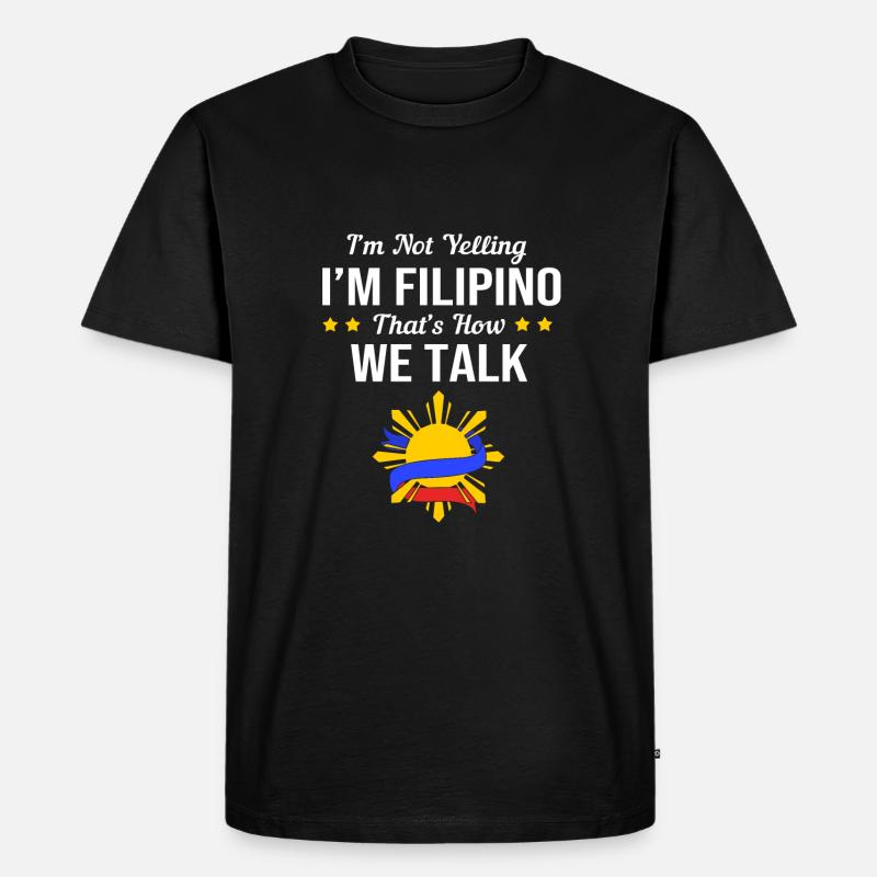 Philippinisch Philippinen - Männer Premium Bio T-Shirt - Schwarz