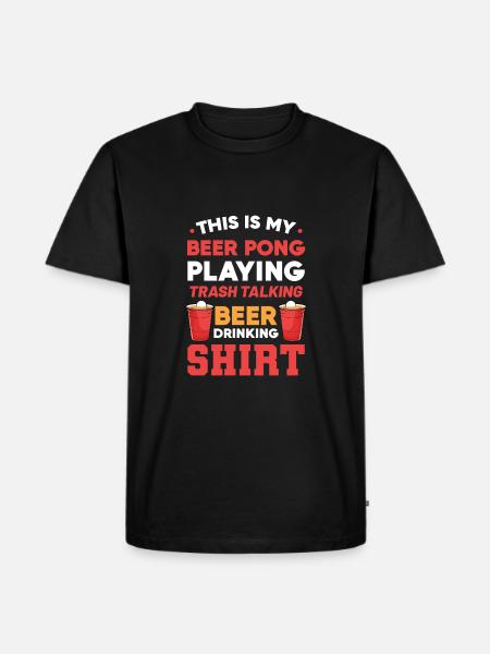 Beer Pong Beer Pong - Men's Premium Organic T-Shirt - black