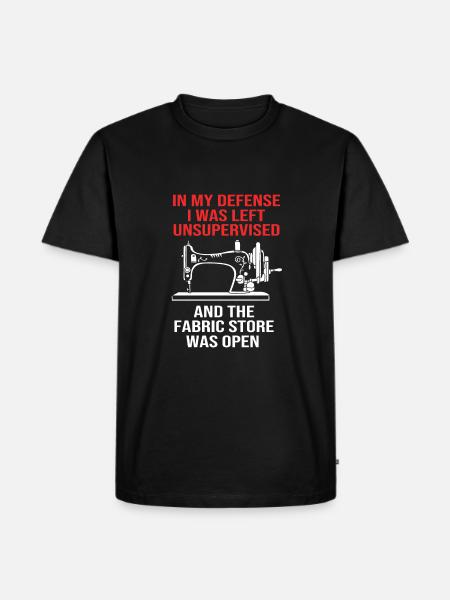 Sewing Machine Seamstress - Men's Premium Organic T-Shirt - black