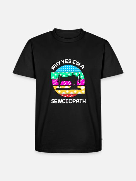 Sewing Machine Seamstress - Men's Premium Organic T-Shirt - black
