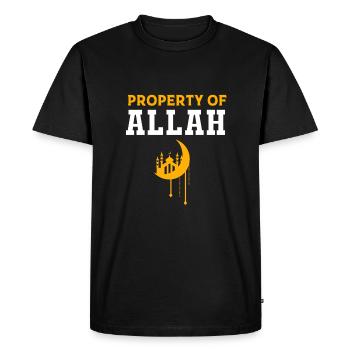 Musulman Islam Musulman Musulman Aïd Moubarak - T-shirt Premium bio Homme - noir - Devant - Nico (187cm)