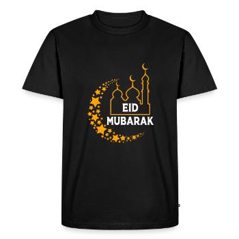 Musulman Islam Musulman Musulman Aïd Moubarak - T-shirt Premium bio Homme - noir - Devant - Nico (187cm)