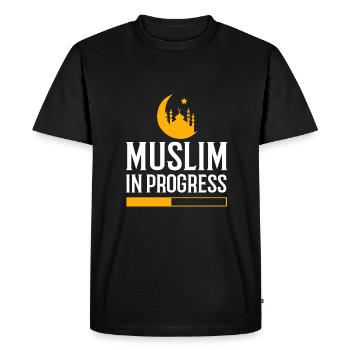 Musulman - T-shirt Premium bio Homme - noir - Devant - Nico (187cm)