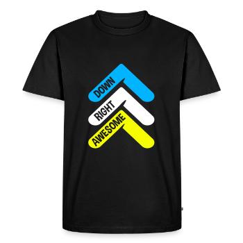 Trisomie 21 - T-shirt Premium bio Homme - noir - Devant - Nico (187cm)