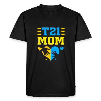 Trisomie 21 - T-shirt Premium bio Homme - noir - Devant - Nico (187cm)