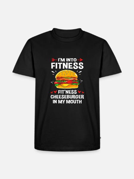 Cheeseburger Burger - Men's Premium Organic T-Shirt - black
