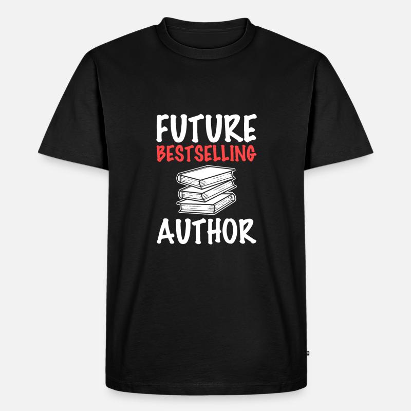 Autor - Männer Premium Bio T-Shirt - Schwarz