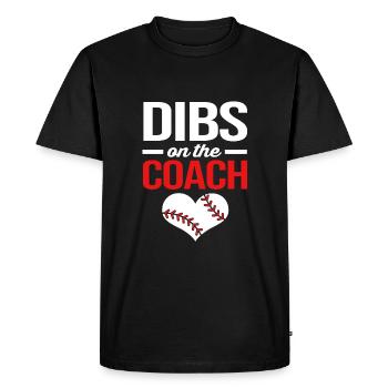 Baseball Coach - Men's Premium Organic T-Shirt - black - Front - Nico (187cm)