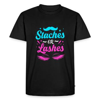 Babyshower révélatrice de sexe - T-shirt Premium bio Homme - noir - Devant - Nico (187cm)