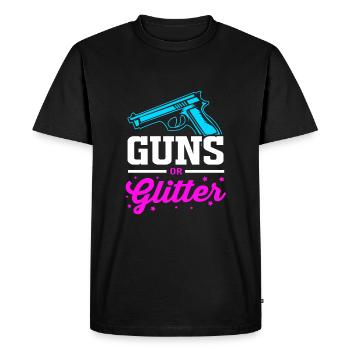 Sexe Révéler Babyshower - T-shirt Premium bio Homme - noir - Devant - Nico (187cm)