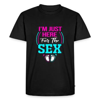 Gender Reveal - Men's Premium Organic T-Shirt - black - Front - Nico (187cm)