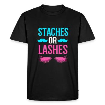 Gender Reveal Babyshower - Men's Premium Organic T-Shirt - black - Front - Nico (187cm)