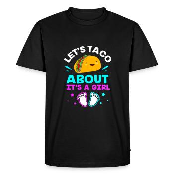 Køn afslører babyshower taco - Herre Premium økologisk T-shirt - sort - Foran - Nico (187cm)