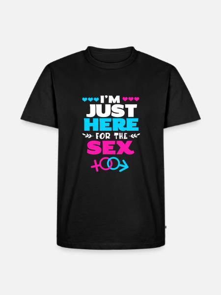 Køn afslører babyshower - Herre Premium økologisk T-shirt - sort
