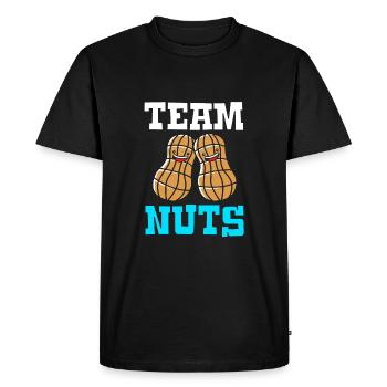 Køn afslører babyshower - Herre Premium økologisk T-shirt - sort - Foran - Nico (187cm)