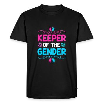 Gender Reveal Babyshower - Men's Premium Organic T-Shirt - black - Front - Nico (187cm)