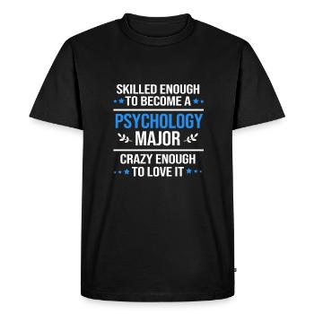Psychologue scolaire - T-shirt Premium bio Homme - noir - Devant - Nico (187cm)
