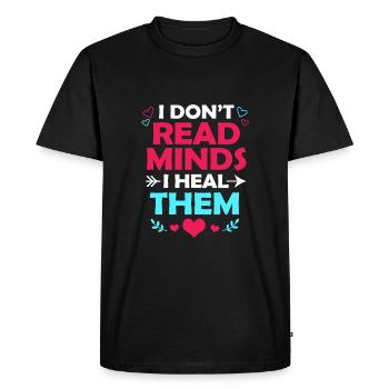 Psychologue scolaire - T-shirt Premium bio Homme - noir - Devant - Nico (187cm)