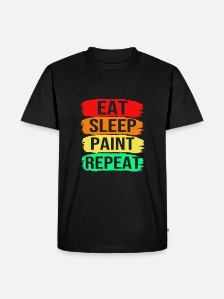 Painter - Men's Premium Organic T-Shirt - black