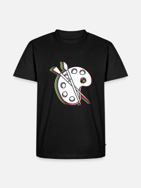 Painter - Men's Premium Organic T-Shirt - black
