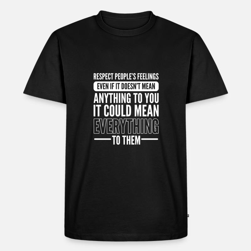 Mobbing - Männer Premium Bio T-Shirt - Schwarz