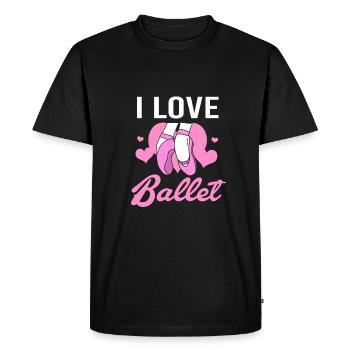 Ballet Ballet Dancer - Men's Premium Organic T-Shirt - black - Front - Nico (187cm)
