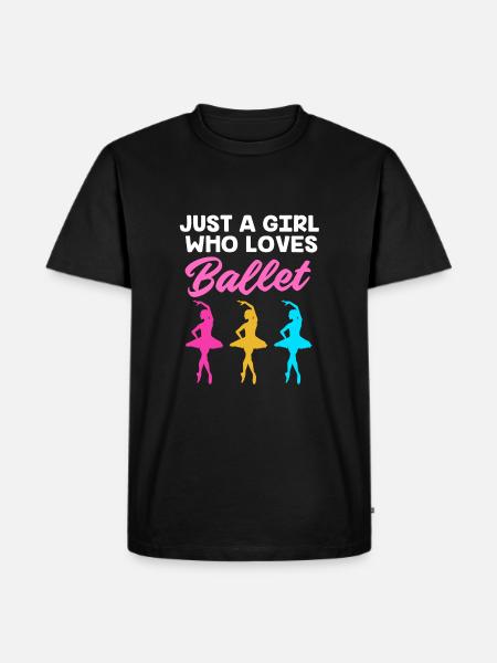 Ballet Ballet Dancer - Men's Premium Organic T-Shirt - black