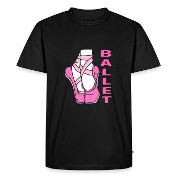 Ballet Ballet Dancer - Men's Premium Organic T-Shirt - black - Front - Nico (187cm)