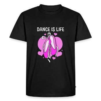 Ballet Ballet Dancer - Men's Premium Organic T-Shirt - black - Front - Nico (187cm)