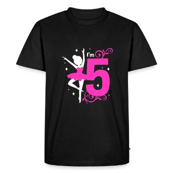Ballet Ballet Dancer - Men's Premium Organic T-Shirt - black - Front - Nico (187cm)