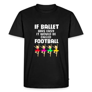 Ballet Ballet Dancer - Men's Premium Organic T-Shirt - black - Front - Nico (187cm)