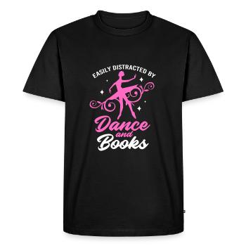 Danseuse de ballet - T-shirt Premium bio Homme - noir - Devant - Nico (187cm)