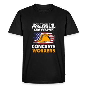Chantier de construction - T-shirt Premium bio Homme - noir - Devant - Nico (187cm)