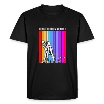 Chantier de construction - T-shirt Premium bio Homme - noir - Devant - Nico (187cm)