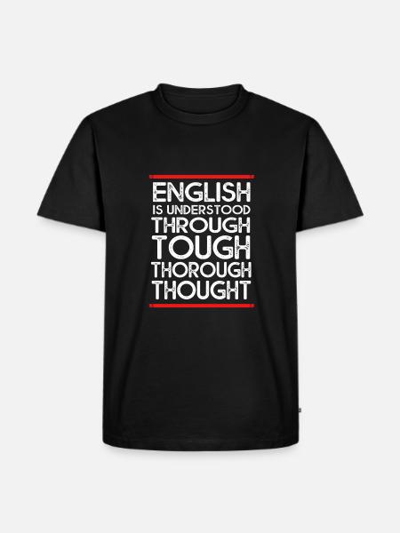 Professeur d’anglais Professeur d’anglais - T-shirt Premium bio Homme - noir