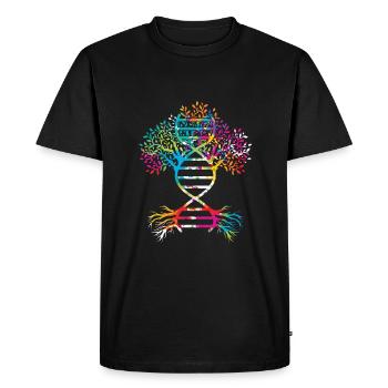 Généalogie de l’arbre généalogique - T-shirt Premium bio Homme - noir - Devant - Nico (187cm)