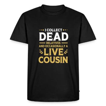 Généalogie de l’arbre généalogique - T-shirt Premium bio Homme - noir - Devant - Nico (187cm)