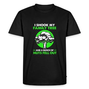 Généalogie de l’arbre généalogique - T-shirt Premium bio Homme - noir - Devant - Nico (187cm)