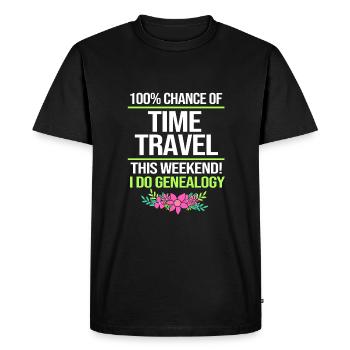 Généalogie de l’arbre généalogique - T-shirt Premium bio Homme - noir - Devant - Nico (187cm)