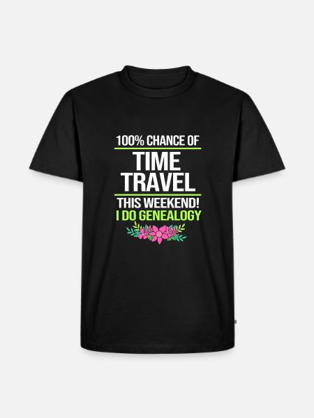 Stammbaum Genealogie - Männer Premium Bio T-Shirt - Schwarz