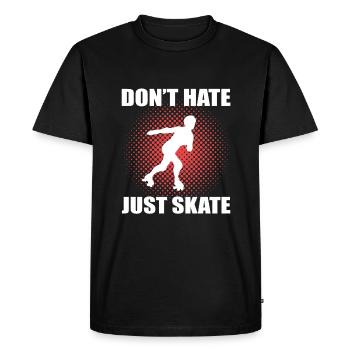 Patins à roulettes Patins à roues alignées - T-shirt Premium bio Homme - noir - Devant - Nico (187cm)